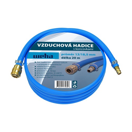 DL - Pneu hadice 13/19mm 20m vč. rychlospojek DN 7,2mm